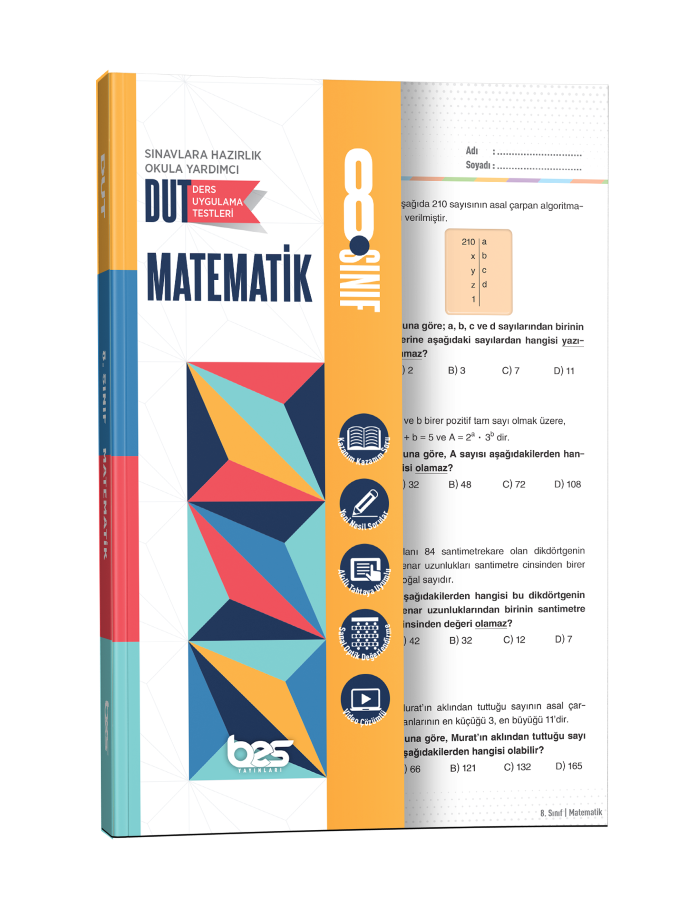 BES DUT 08.SINIF UYGULAMA TESTİ MATEMATİK- 2026-27
